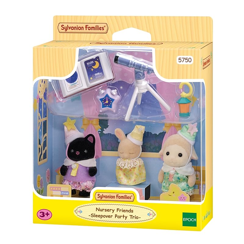 Sylvanian Families - 5750 Amigos de la Guardería - Fiesta de Pijamas Casa de muñecas