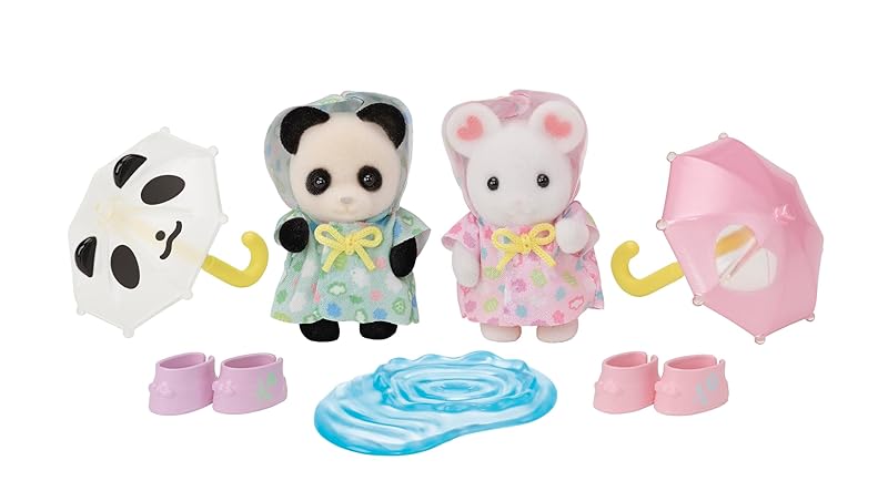 Sylvanian Families - 5748 Amigos de la Guardería - día de Lluvia Casa de muñecas