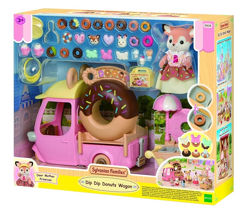 Sylvanian Families - 5808 Dip Dip Donuts Wagon - Dollhouse Playsets