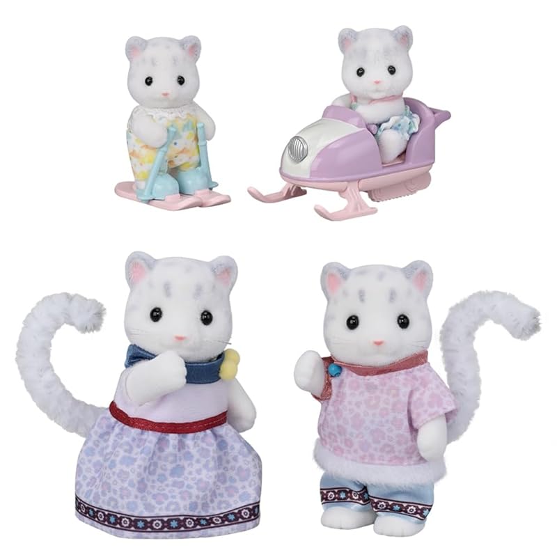 Sylvanian Families - 5814 Snow Leopard Family - Dollhouse Playsets